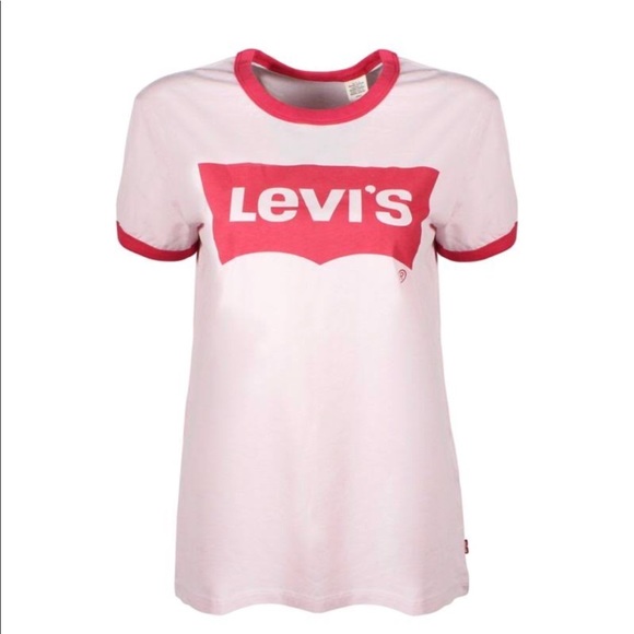 pink levis tshirt